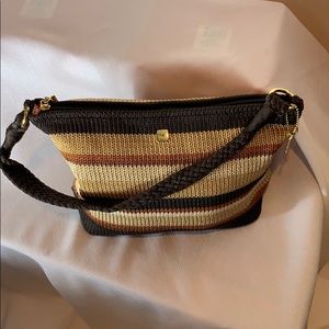 Lina Crochet Striped Purse